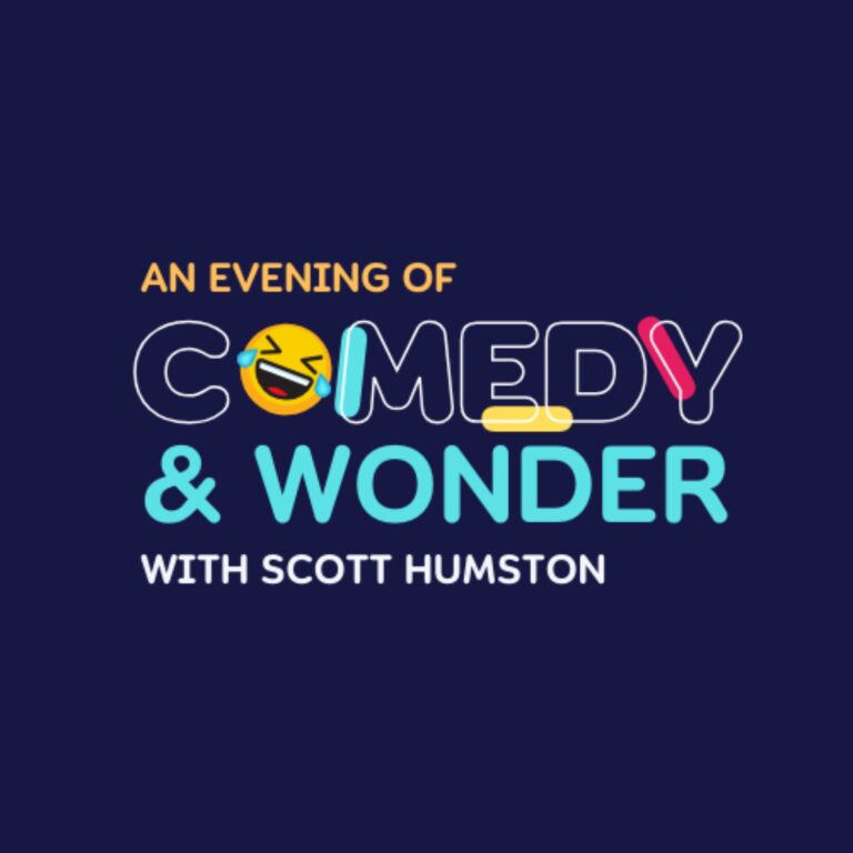 Logo for An Evening of Comedy & Wonder, a Christian comedy and outreach event by Scott Humston.